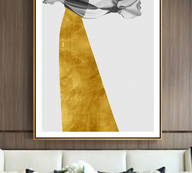 Tranh Trang Trí Cô Gái Váy Vàng SM31