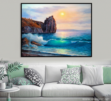 Tranh Trang Trí Sóng Biển STTV9