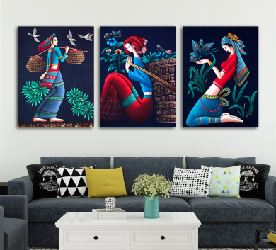 Bộ Ba Bức Cô Gái Dân Tộc