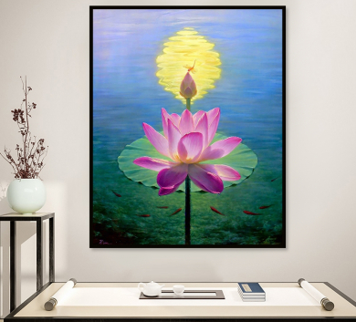 Tranh Treo Tường Hoa Sen V11-38