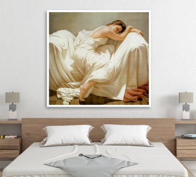 Tranh Cô Gái Đang Ngủ Nghệ Thuật