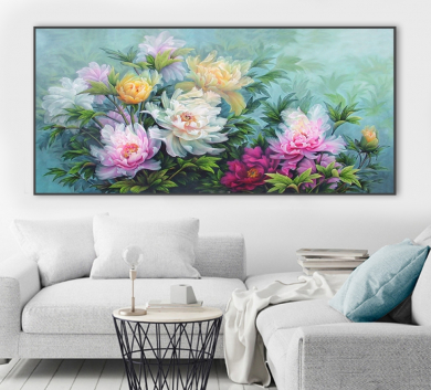 Tranh Trang Trí Hoa Mẫu Đơn VR68