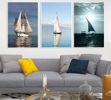 Trang Trang Trí Phong Cảnh Thuyền Buồm V6-73