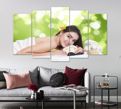 Bộ 5 Bức Cô Gái Spa