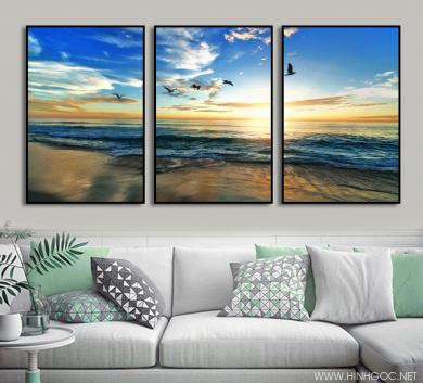 Trang Trang Trí Hoàng Hôn Biển V9-82