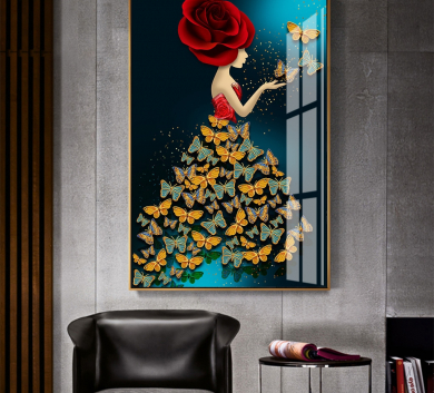 Tranh Chân Dung Cô Gái Hiện Đại