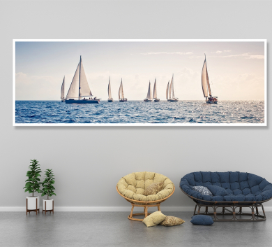 Tranh Trang Trí Thuyền Và Biển TBAV6