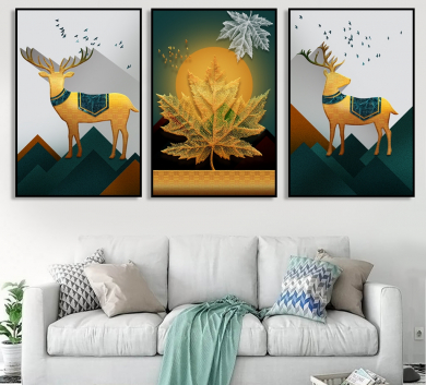 Trang Trang Trí Nai Vàng EN03